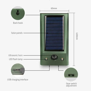 Ultrasonic Bird Pest Repellent with Solar Power