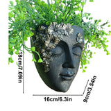 Creative Resin Wall Planter with Drainage Hole