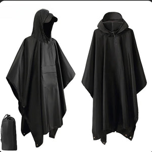 3 in 1 Waterproof Military Poncho Raincoat Tent