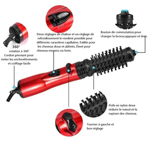 3 in 1 Rotating Hair Dryer Brush Styler