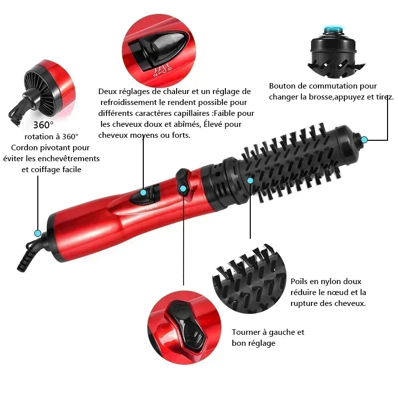 3 in 1 Rotating Hair Dryer Brush Styler