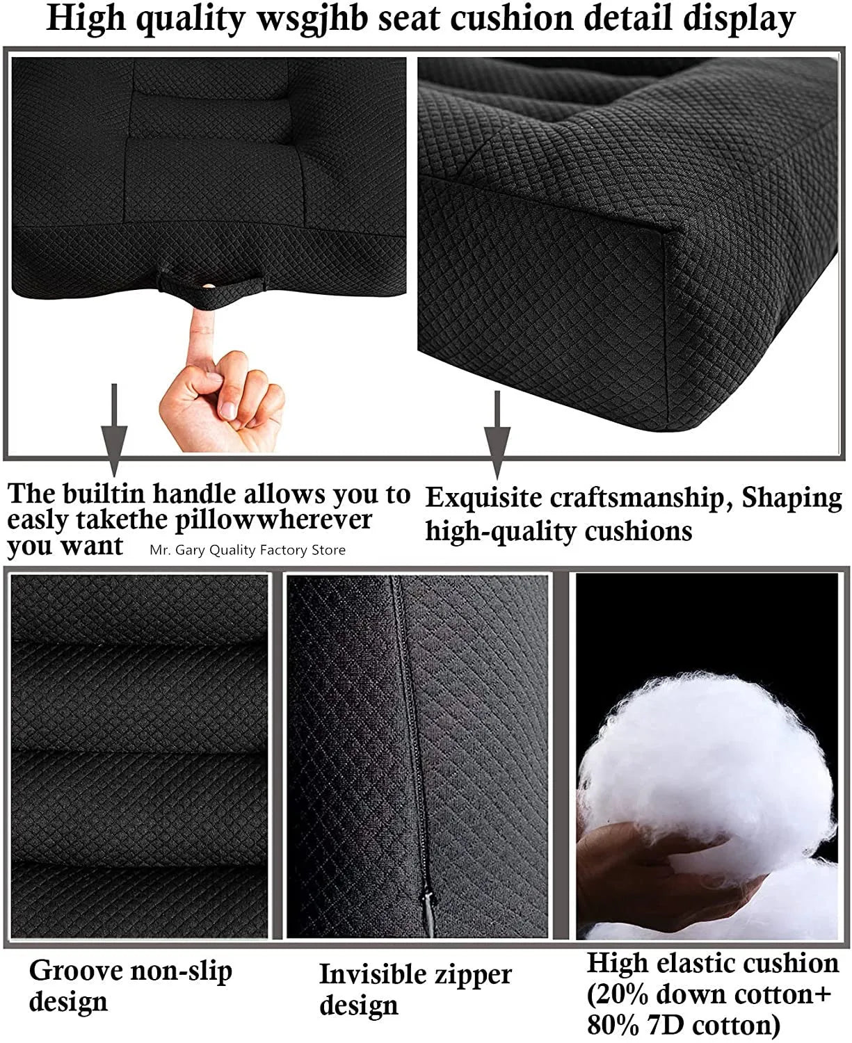 Thickened Non-slip Car Booster Seat Cushion