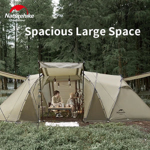 4-6 Person Geodesic Tunnel Tent 4 Season Double Layer