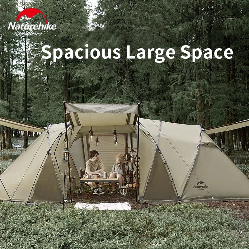 4-6 Person Geodesic Tunnel Tent 4 Season Double Layer