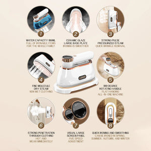 Handheld Smart LED Steam Iron with Digital Display
