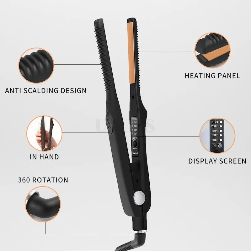 Tourmaline Ceramic Dual Voltage Hair Straightener