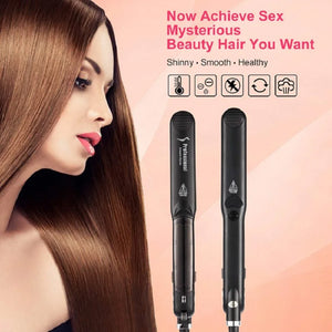 Steam Hair Straightener with Ceramic Vapor Plates