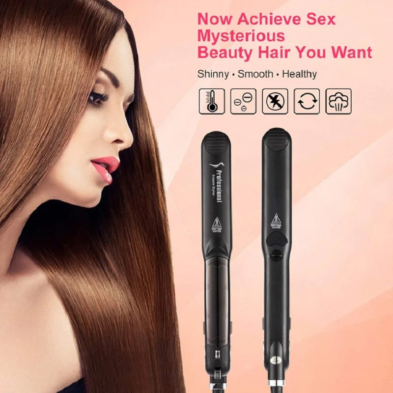 Steam Hair Straightener with Ceramic Vapor Plates