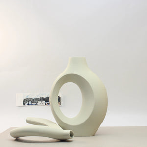 Set Of 3D Printed Hugging Vases For Home And Office Decor 1005007921266533-WHITE