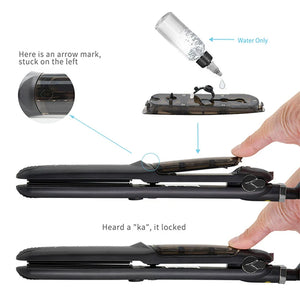 Steam Flat Iron with Ceramic Tourmaline Technology