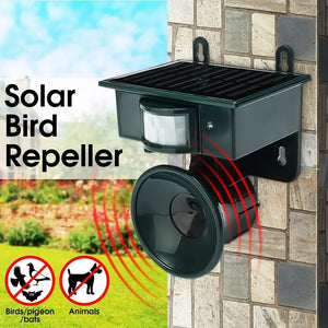 Ultrasonic Solar-Powered Waterproof Outdoor Animal Repellent