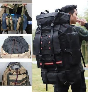 130L Hiking Backpack - Large Waterproof Outdoor Rucksack