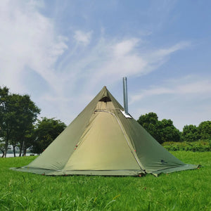 3M Pyramid Camping Tent Windproof Rainproof With Snow Skirt