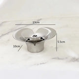 Silver Petal Stainless Steel Vase Candle Holder