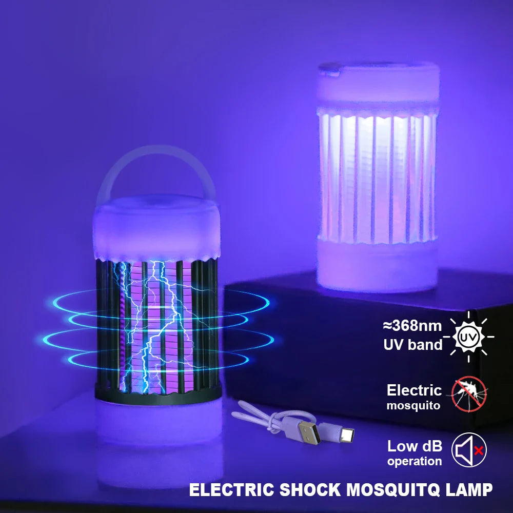 USB Rechargeable Mosquito Zapper UV Bug Trap Lamp