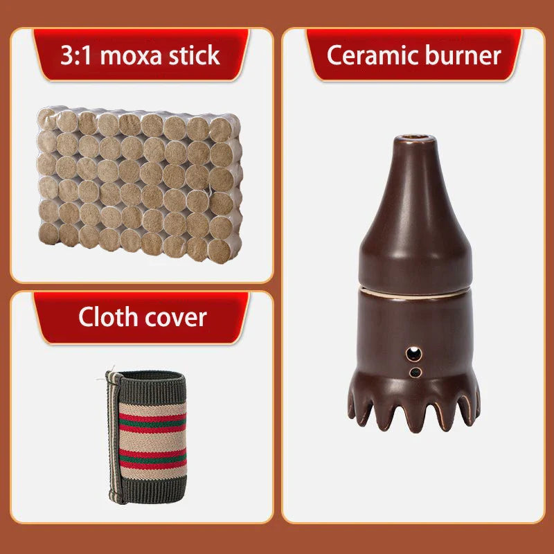 Scalp Moxibustion Therapy Massager with Moxa Stick