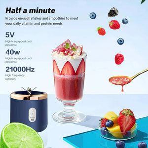 Portable Electric Fruit Juicer And Smoothie Blender
