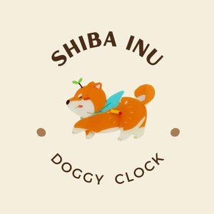 Playful Doggy Wall Clock
