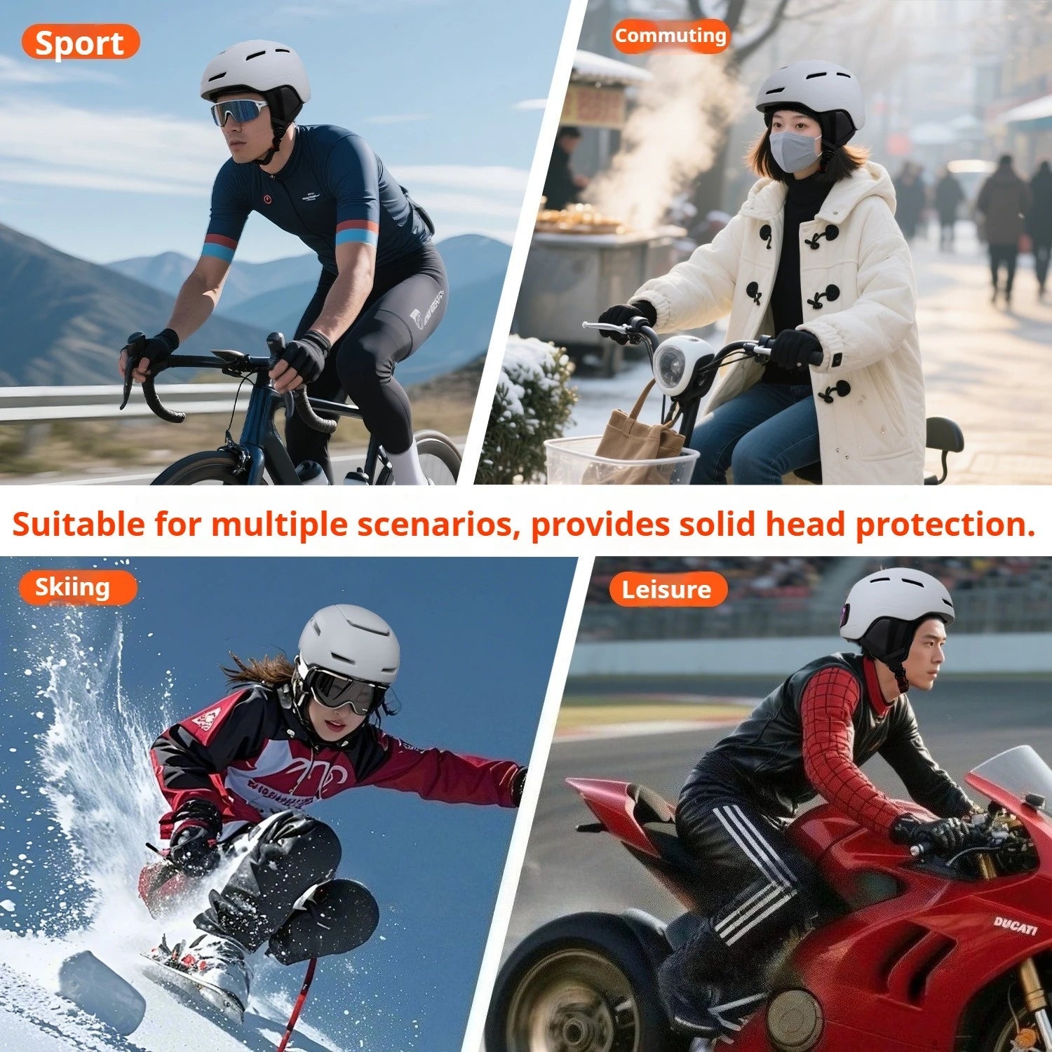 Smart Led Ski Helmet For Adults With App Control And Bluetooth 1005010185017486-BLACK