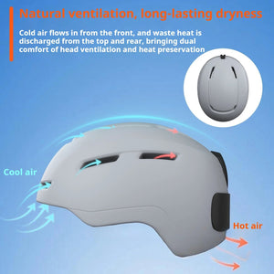 Smart Led Ski Helmet For Adults With App Control And Bluetooth 1005010185017486-BLACK