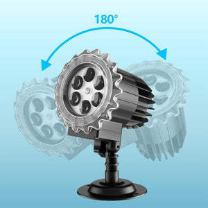 Snowflake Projector Lights Outdoor, Snowfall Lamp Night Light Projection, LED Christmas Projector Lights Waterproof