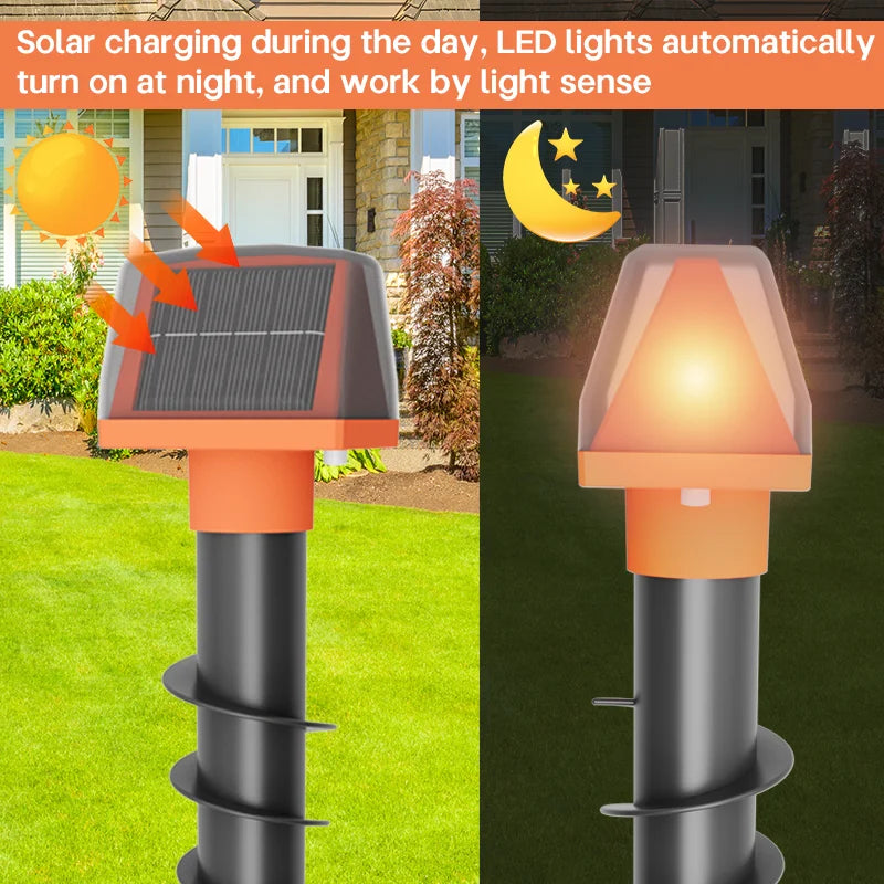 Solar Powered Animal Repeller Spiral Stake For Mice Snakes 1005009234398797-ZS057-1 2PCS