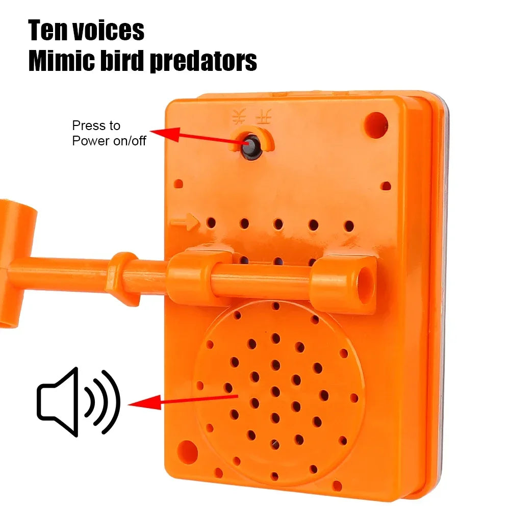 Solar Powered Ultrasonic Bird Repeller With Wind Rotation Reflective Flash 1005009149327350-No sound Reflective