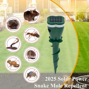 Solar Powered Ultrasonic Vibrating Pest Repellent Stakes For Lawn Garden 1005009897244102-4PCS