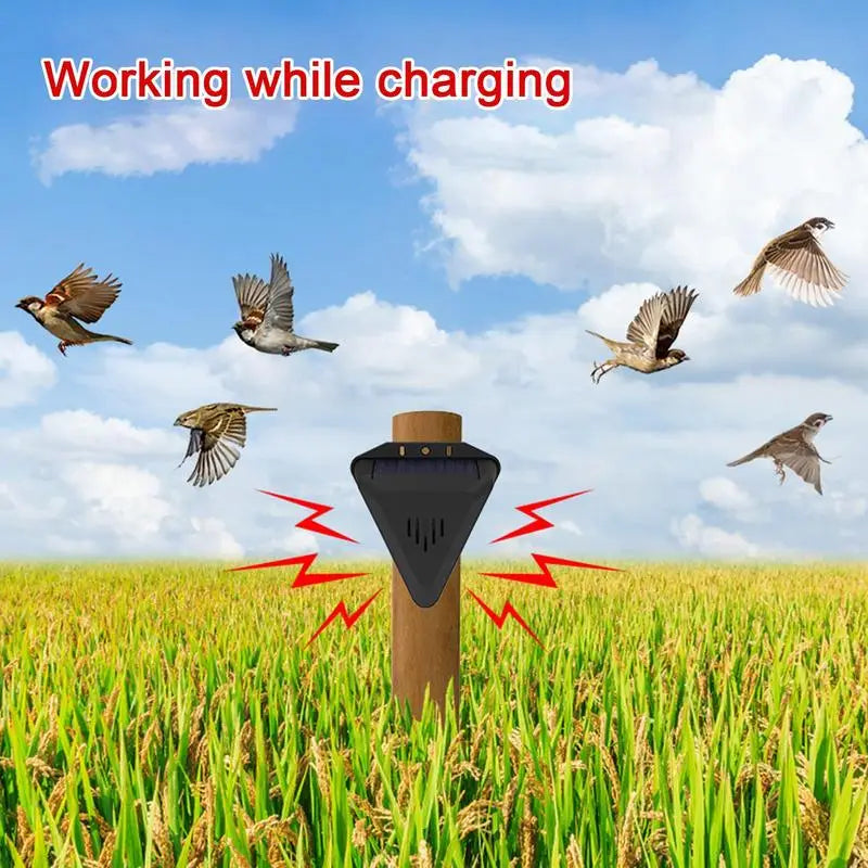 Solar Powered Waterproof Bird Repeller With 13 Sound Alarm Timer 1005008842516942-al