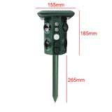 Solar Ultrasonic Animal Repeller With Motion Sensor And Flashing Light 1005006738792147-1Pc
