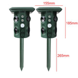 Solar Ultrasonic Animal Repeller With Motion Sensor And Flashing Light 1005006738792147-1Pc