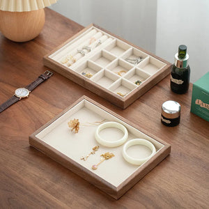 Stackable Walnut Wood Jewelry Storage Trays, Valentines Gifts For Her 1005006826400654-Style 2