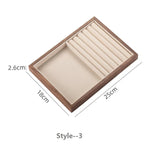 Stackable Walnut Wood Jewelry Storage Trays, Valentines Gifts For Her 1005006826400654-Style 2