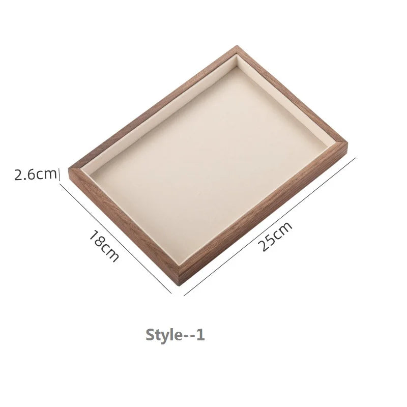 Stackable Walnut Wood Jewelry Storage Trays, Valentines Gifts For Her 1005006826400654-Style 2