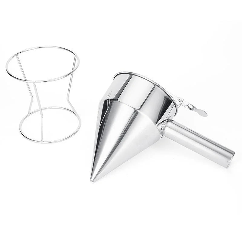 Stainless Steel Batter Dispenser Funnel With Stand 600Ml Or 1200Ml 1005005802402244-S