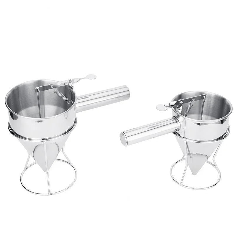 Stainless Steel Batter Dispenser Funnel With Stand 600Ml Or 1200Ml 1005005802402244-S