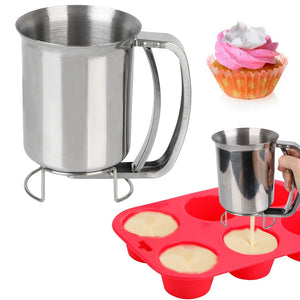 Stainless Steel Batter Dispenser Funnel With Trigger Handle And Stand 1005005488556052-al