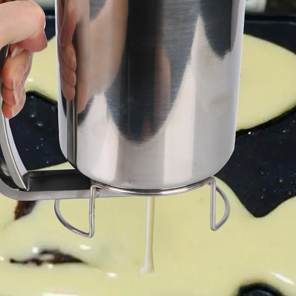 Stainless Steel Batter Dispenser Funnel With Trigger Handle And Stand 1005005488556052-al