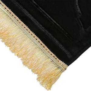 Thick Anti Slip Prayer Rug With Tassels Soft Flannel Polyester 1005006780601806-White