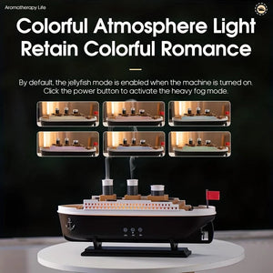 Titanic Style Aroma Diffuser Humidifier With Remote Control 250Ml 1005008325798341-EU Plug