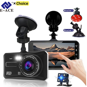 Touch Screen Mirror Dash Cam With Front Rear Cameras 1080P 1005007176247075-B12-6M RCC-BL-None