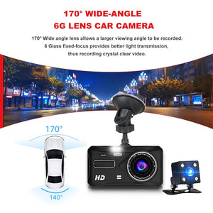 Touch Screen Mirror Dash Cam With Front Rear Cameras 1080P 1005007176247075-B12-6M RCC-BL-None