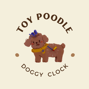 Playful Doggy Wall Clock
