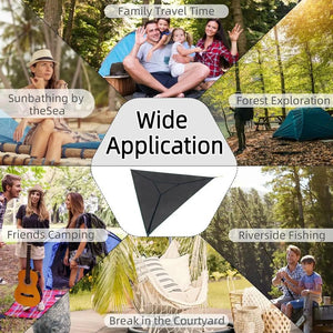 Triangle Camping Hammock with Ratchet Straps and Storage Bag