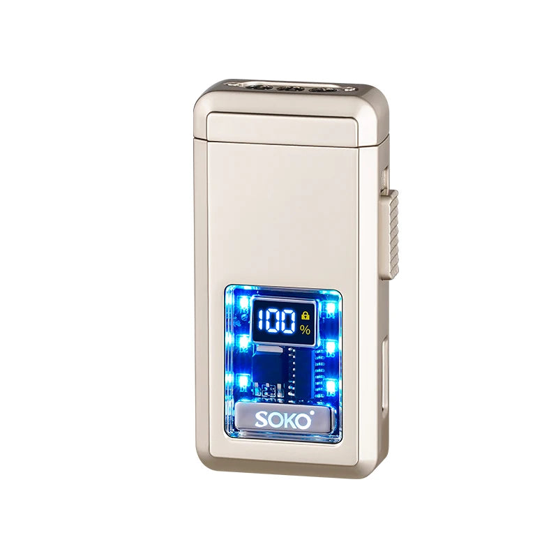 Triple Jet Flame Torch Lighter, Valentines Gifts For Him, Type C 1005009650507349-Silver