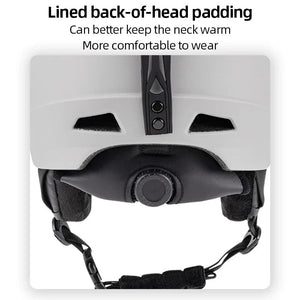 Ultralight Breathable Ski Helmet With Ear Protection And Goggle Strap 1005006181104353-Grey-M 55-58cm