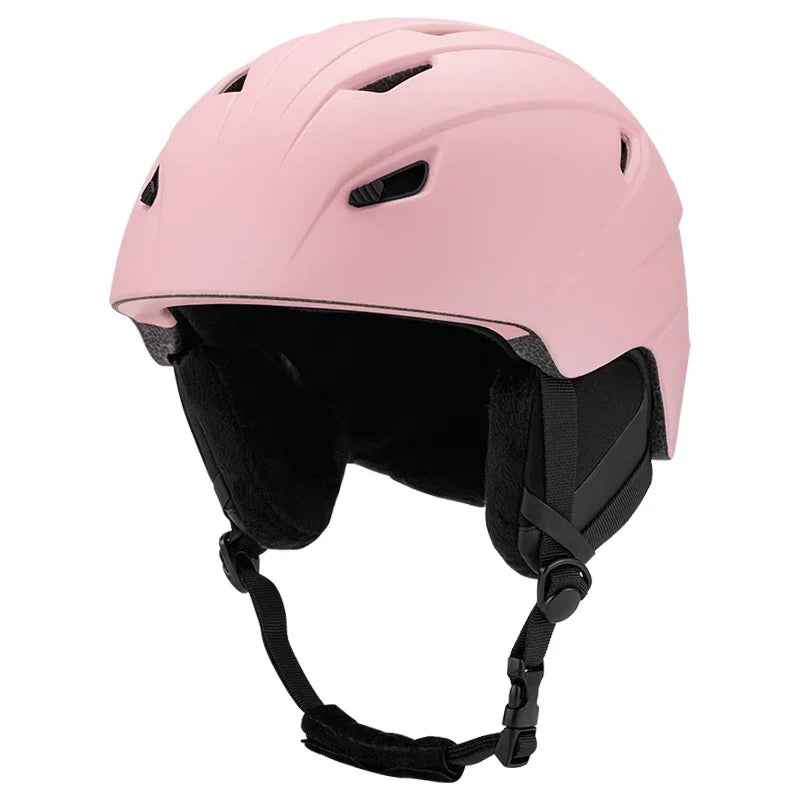 Ultralight Breathable Ski Helmet With Ear Protection And Goggle Strap 1005006181104353-Grey-M 55-58cm