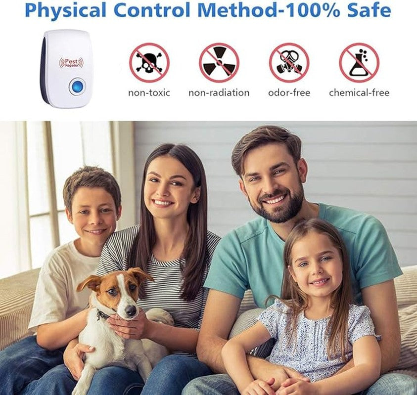 Ultrasonic Pest Repeller 3 Packs - Electronic Repellent for Pest Control