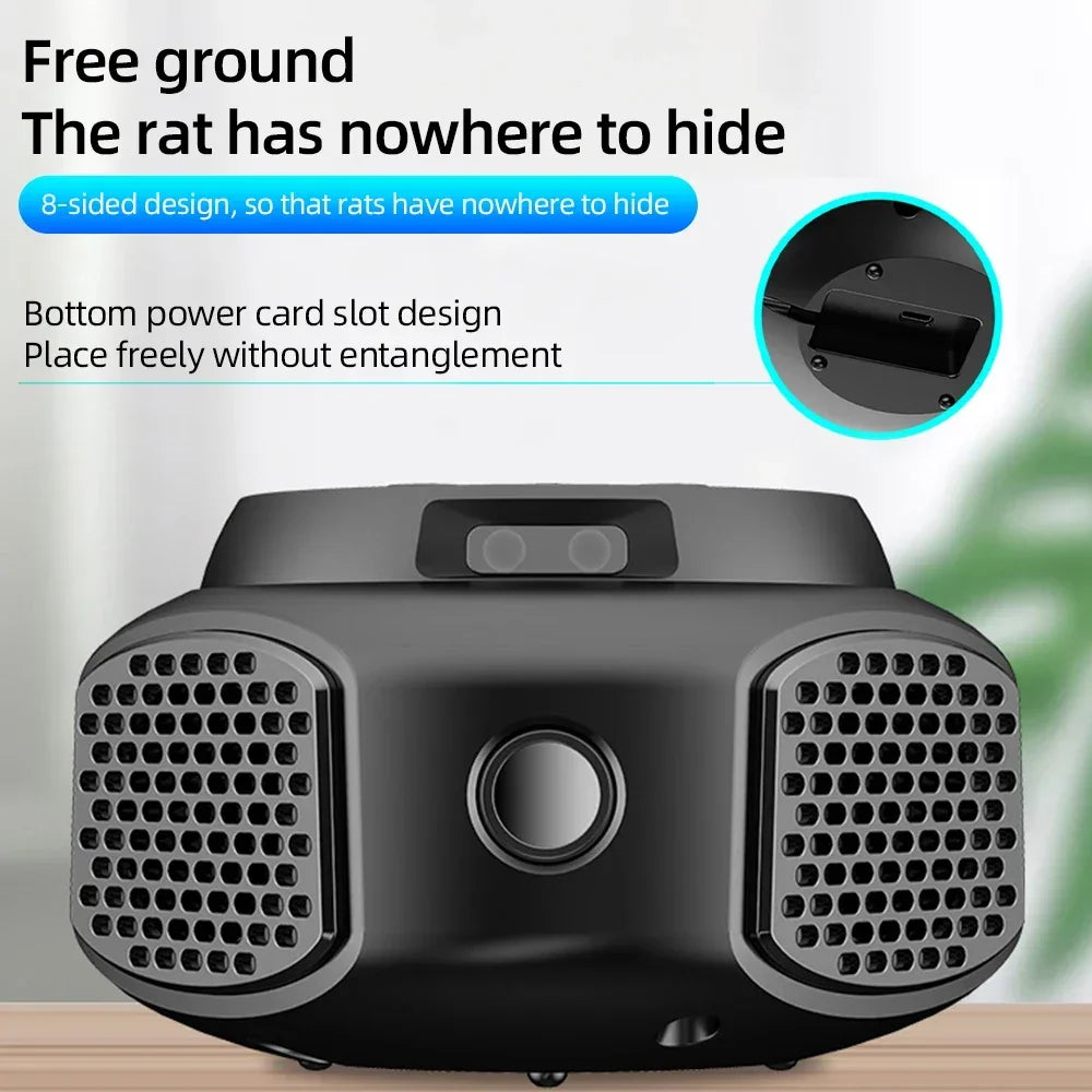 Ultrasonic Pest Repeller With 360 Degree Coverage For Indoor Use 1005009695809432-Black