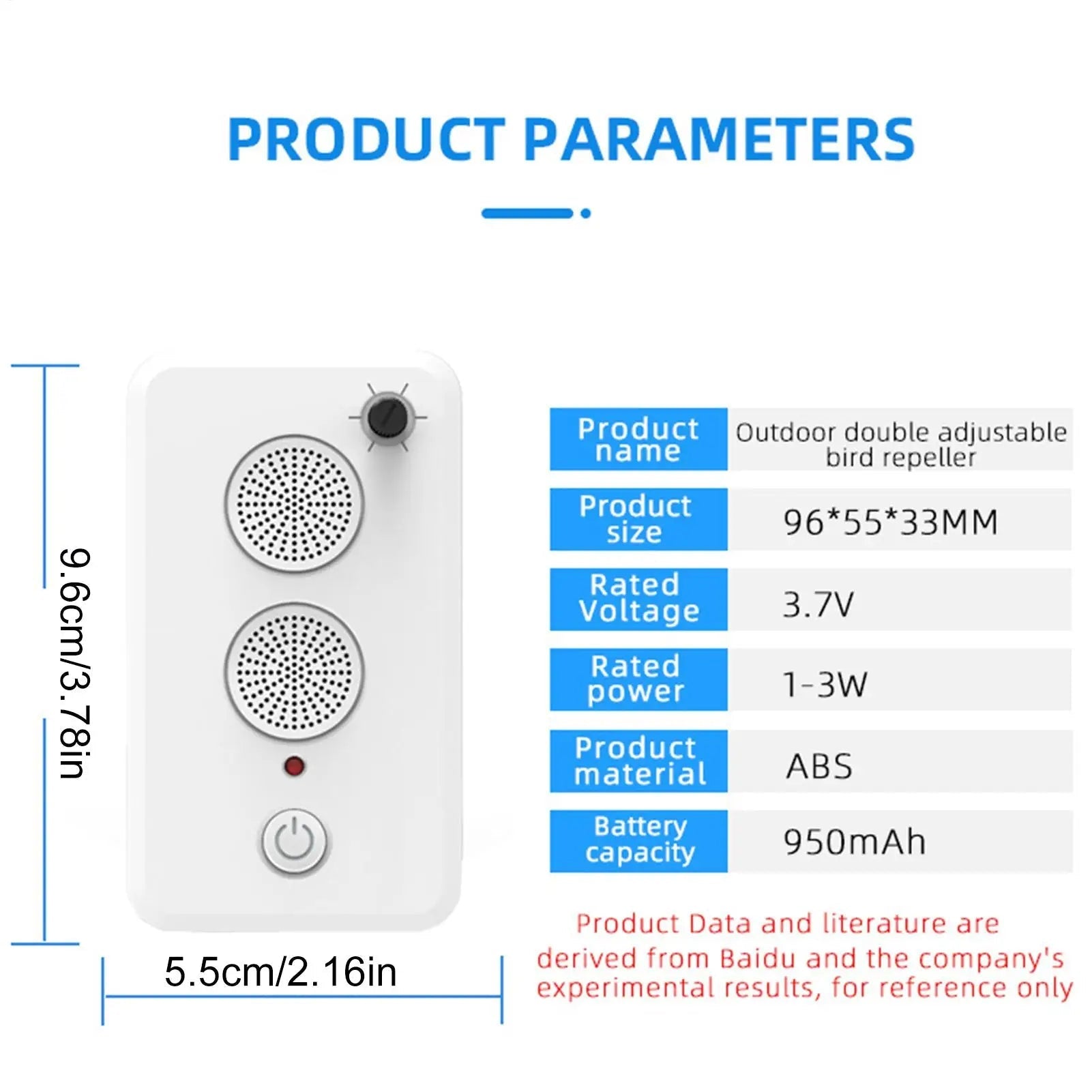 Usb Rechargeable Ultrasonic Bat Repeller With Adjustable Strength For Home 1005009952045606-al